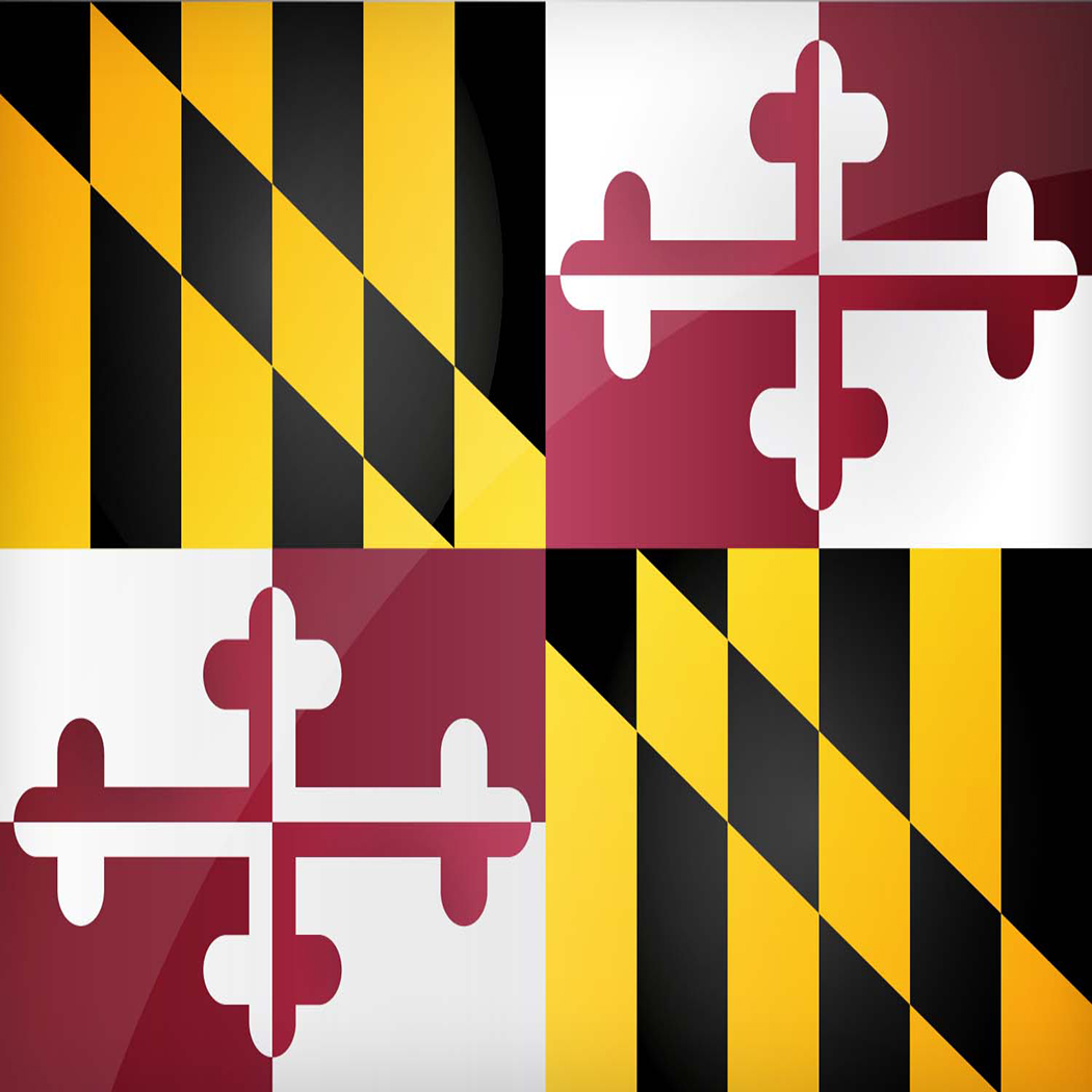 Flag of Maryland cube